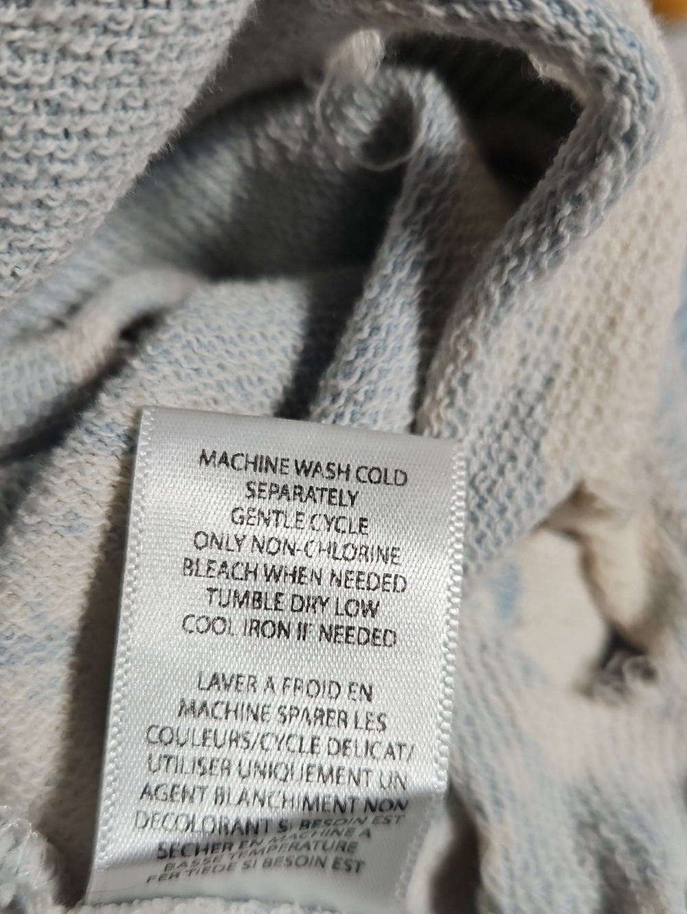 NSF Light Blue Distressed Women's Sweatshirt - Picture 4 of 5